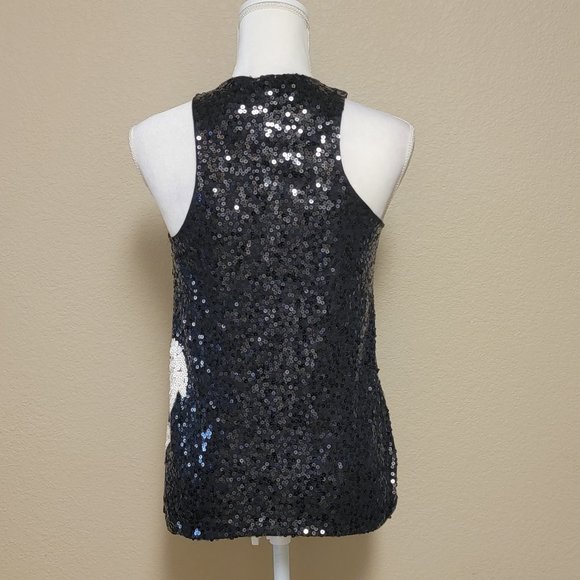 J. Crew Sequin Anchor Nautical Racerback Tank Top - Picture 5 of 14